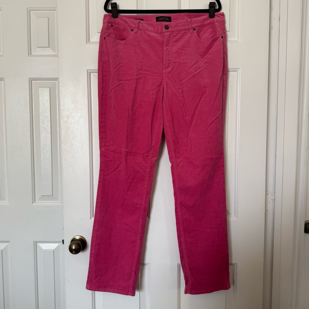 Talbots Flawless Five Pocket Pink Corduroy Pants